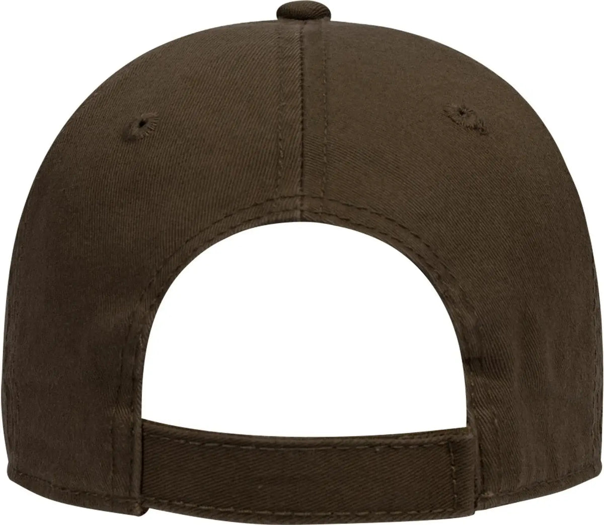 Otto 18-692 6 Panel Low Profile Dad Cap - Dk. Brown - 1/2’’ - 7 5/8’’