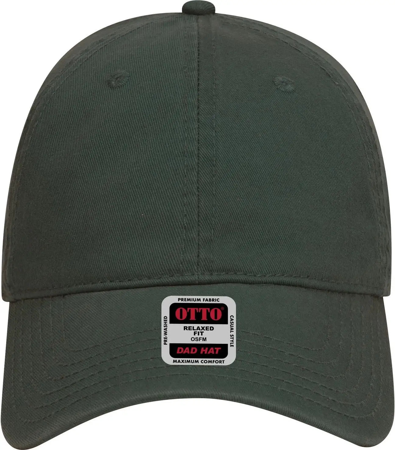 Otto 18-692 6 Panel Low Profile Dad Cap - Dk. Green - 1/2’’ - 7 5/8’’