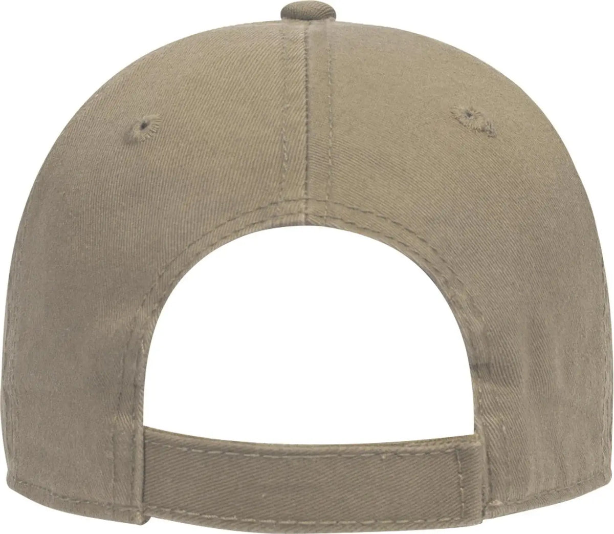 Otto 18-692 6 Panel Low Profile Dad Cap - Dk. Khaki - 1/2’’ - 7 5/8’’