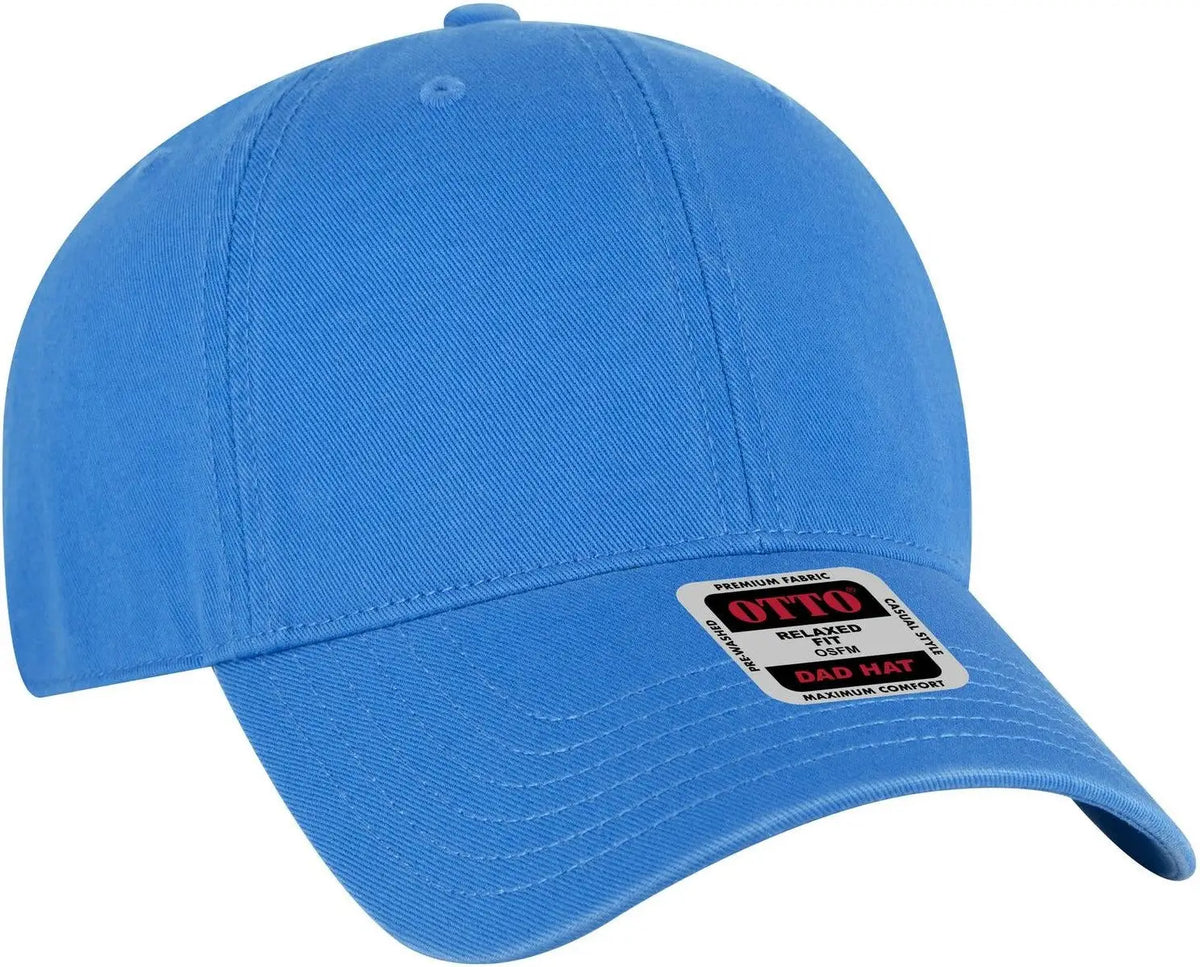 Otto 18-692 6 Panel Low Profile Dad Cap - Lake Blue