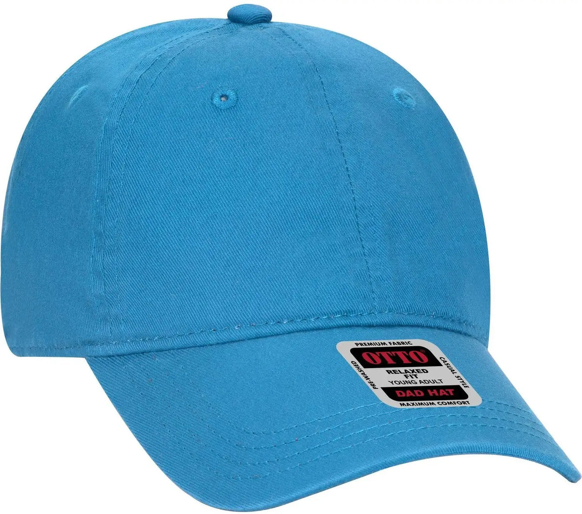 Otto 18-692 6 Panel Low Profile Dad Cap - Lake Blue