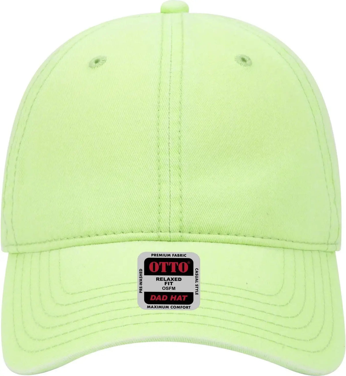 Otto 18-692 6 Panel Low Profile Dad Cap - N. Green - 1/2’’ - 7 5/8’’
