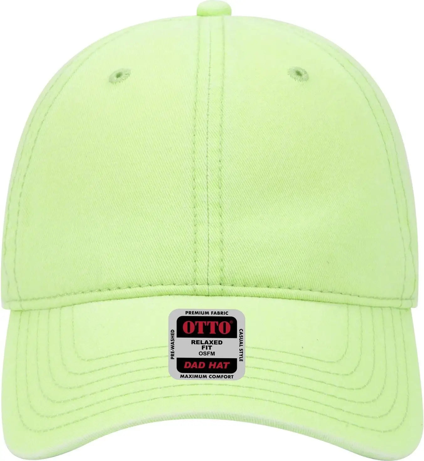 Otto 18-692 6 Panel Low Profile Dad Cap - N. Green - 1/2’’ - 7 5/8’’
