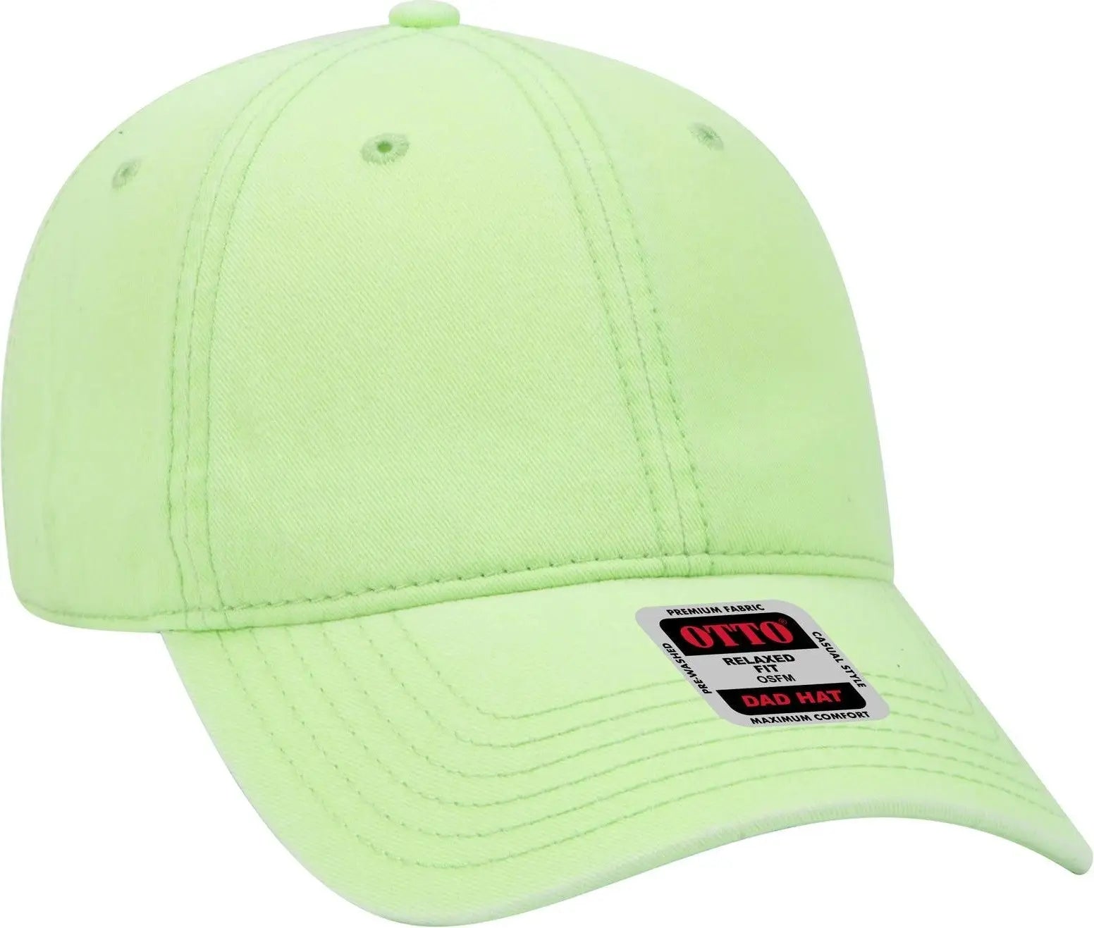 Otto 18-692 6 Panel Low Profile Dad Cap - N. Green - 1/2’’ - 7 5/8’’