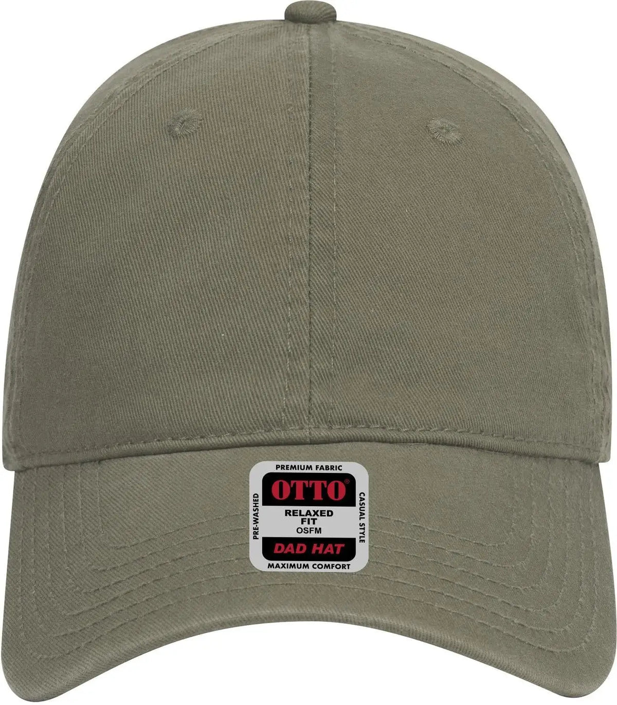 Otto 18-692 6 Panel Low Profile Dad Cap - Ol. Green - 1/2’’ - 7 5/8’’