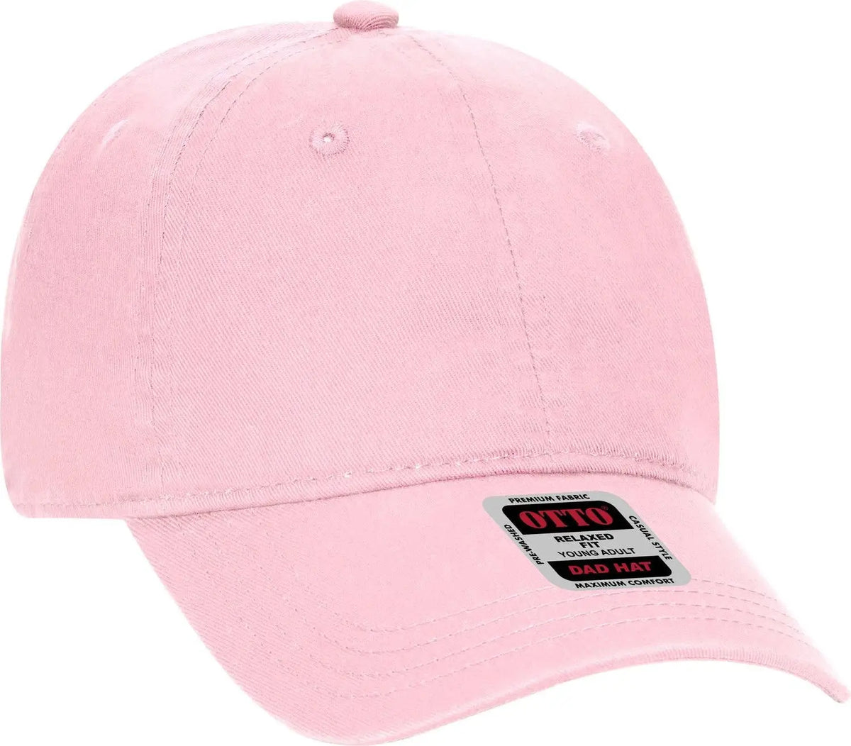 Otto 18-692 6 Panel Low Profile Dad Cap - Pink