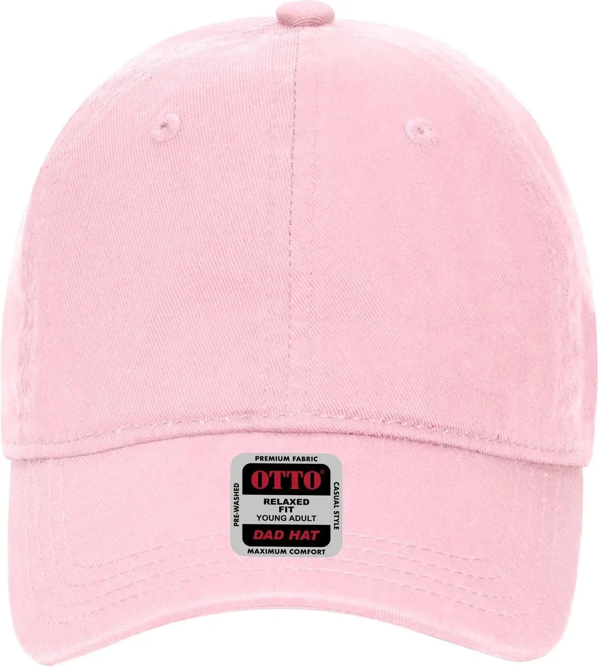 Otto 18-692 6 Panel Low Profile Dad Cap - Pink
