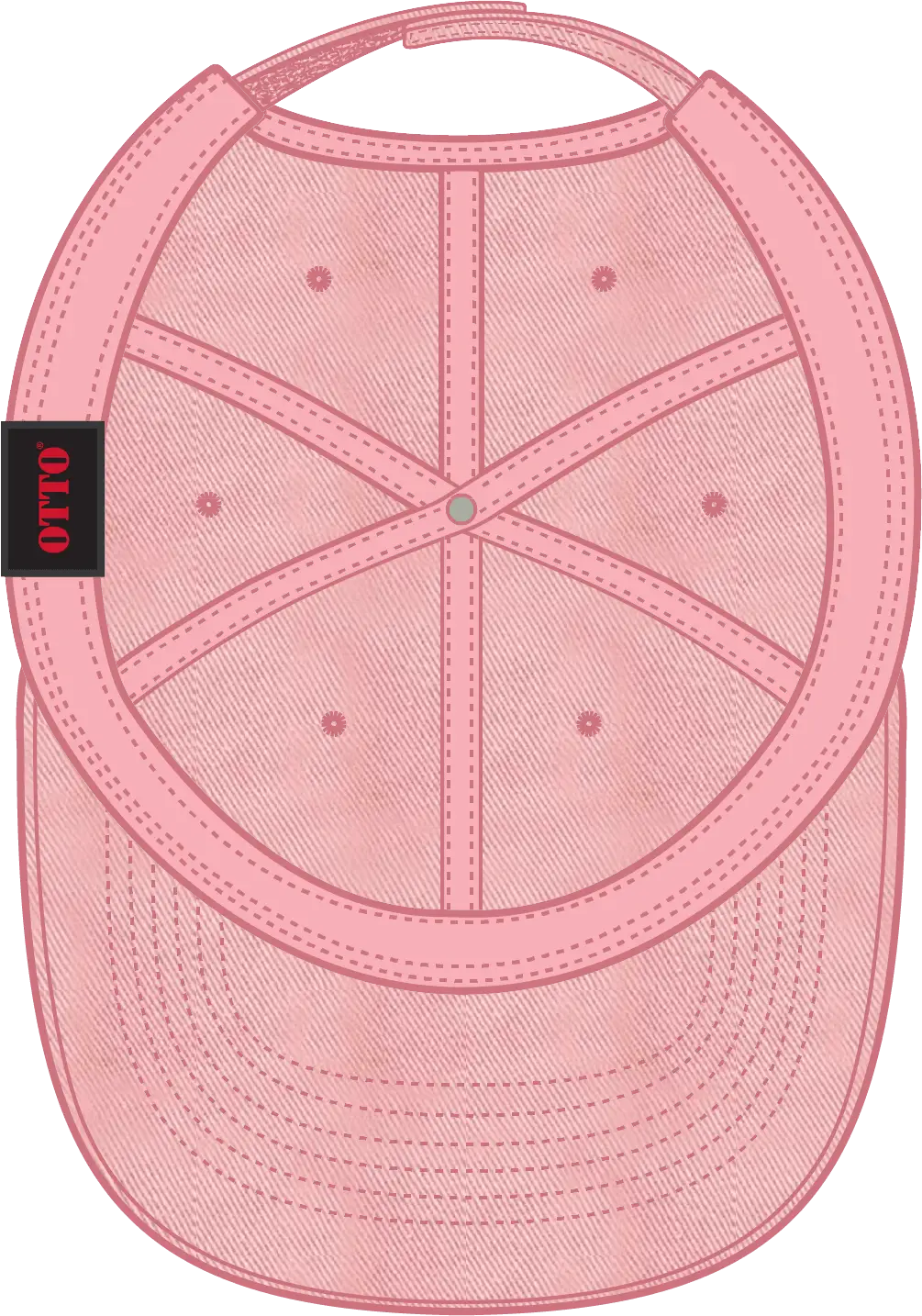 Otto 18-692 6 Panel Low Profile Dad Cap - Pink