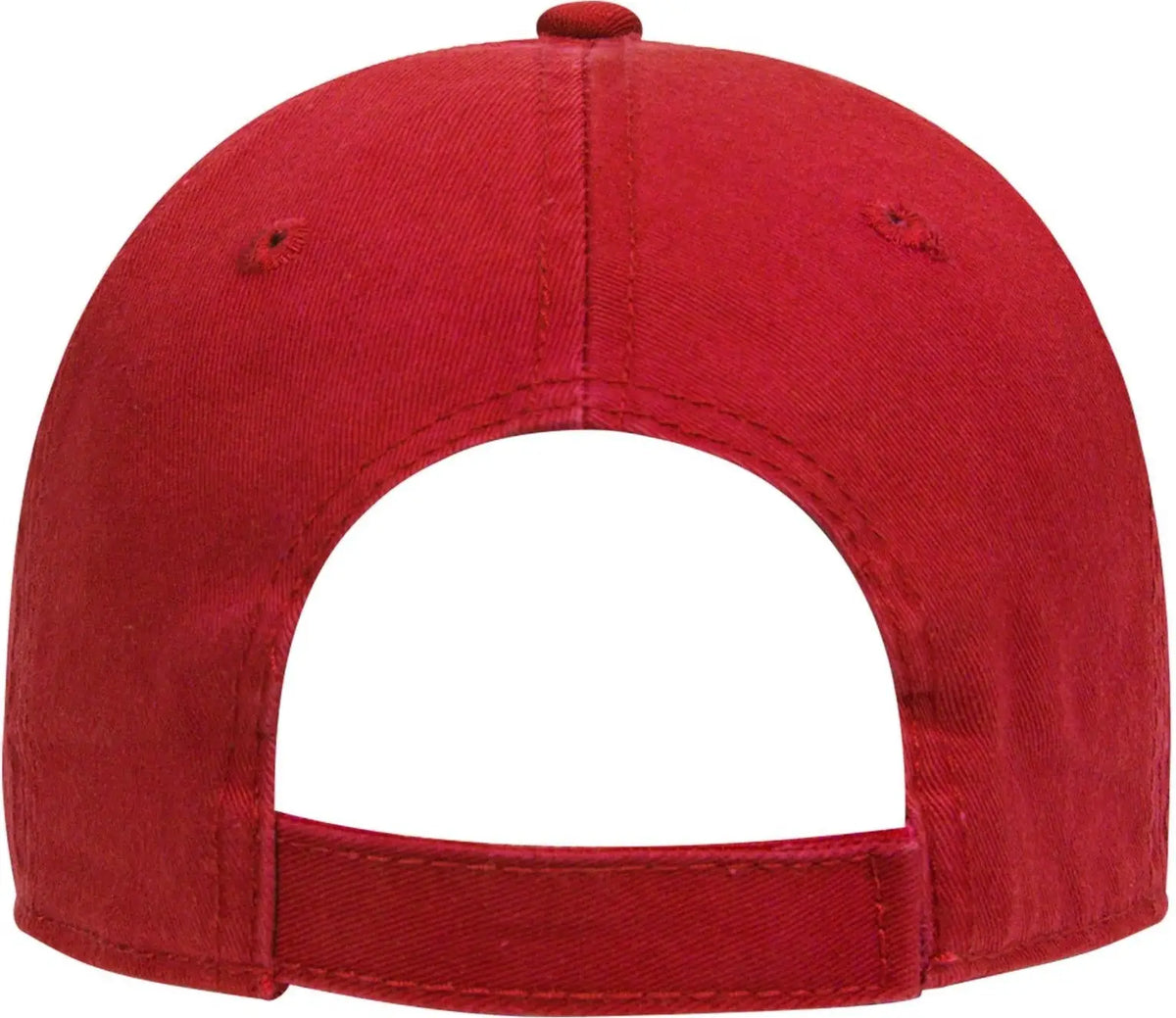 Otto 18-692 6 Panel Low Profile Dad Cap - Red