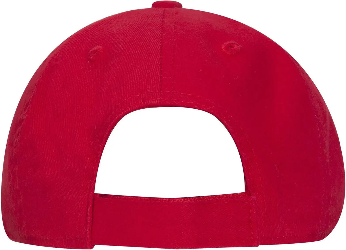 Otto 18-692 6 Panel Low Profile Dad Cap - Red