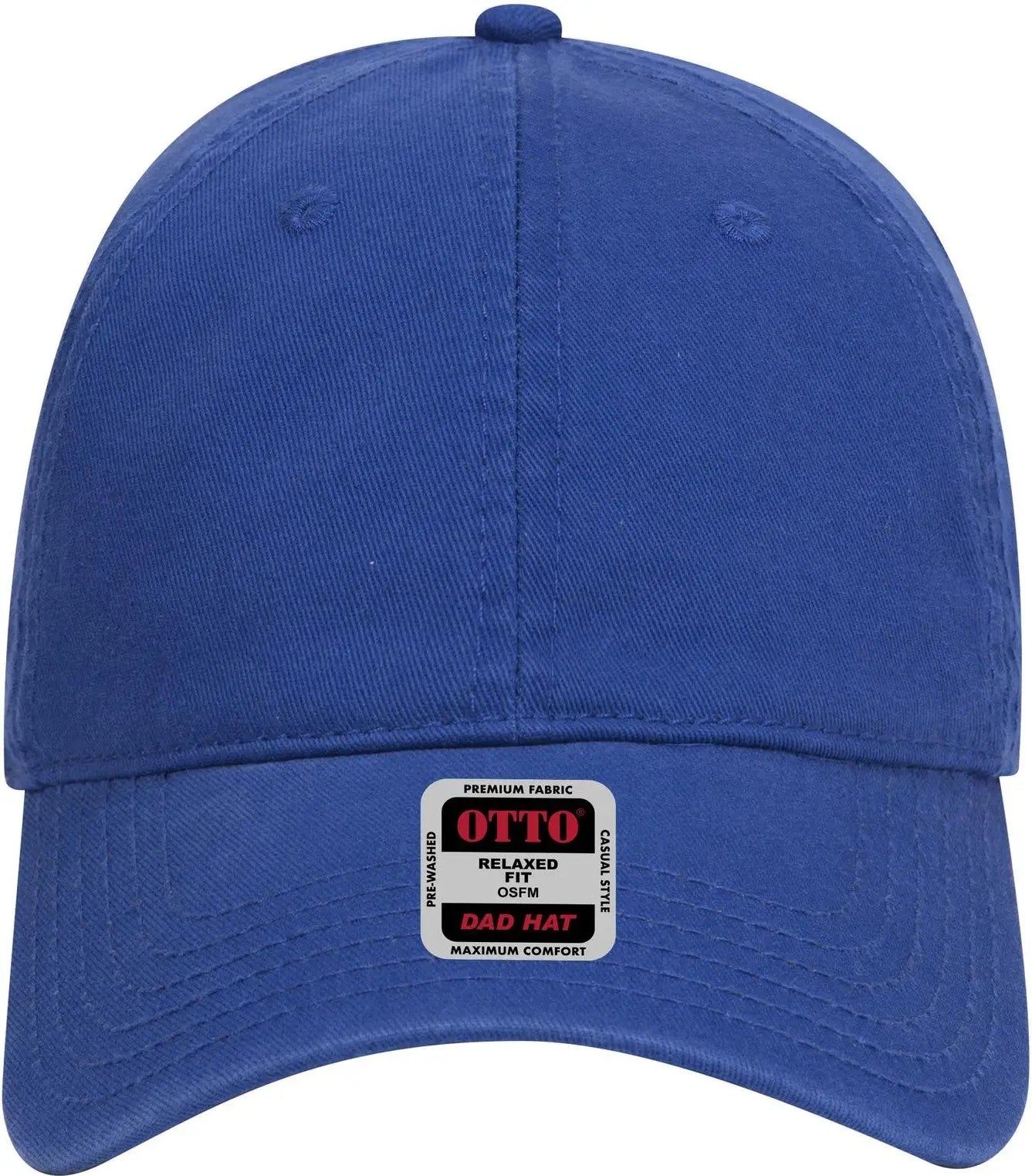 Otto 18-692 6 Panel Low Profile Dad Cap - Royal