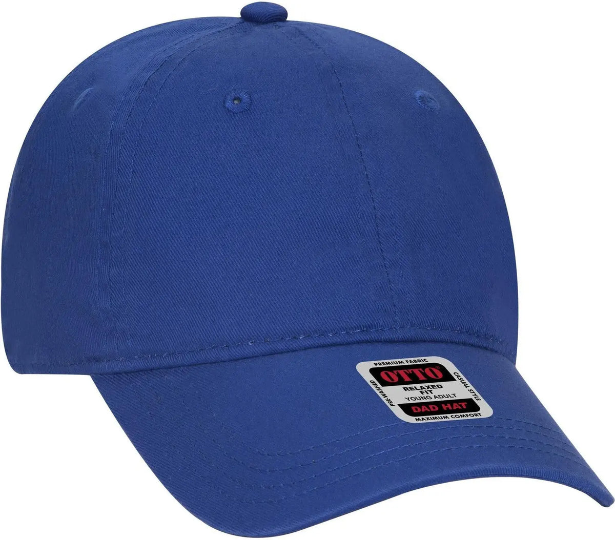 Otto 18-692 6 Panel Low Profile Dad Cap - Royal