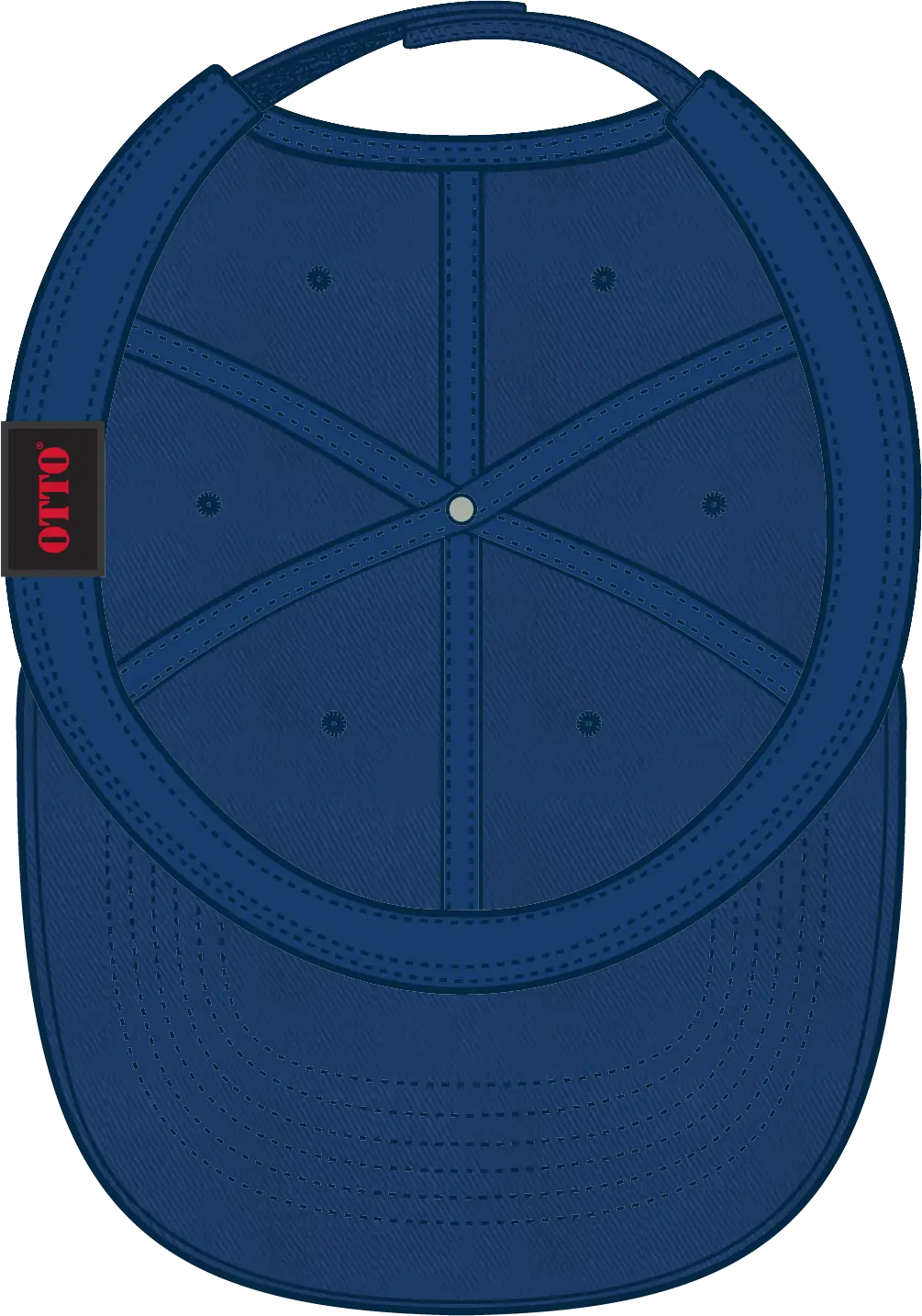 Otto 18-692 6 Panel Low Profile Dad Cap - Royal