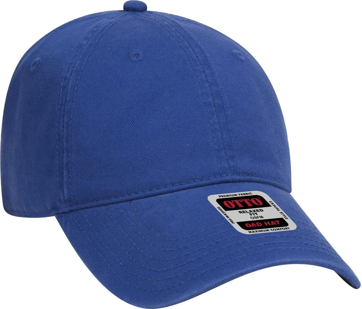 Otto 18-692 6 Panel Low Profile Dad Cap - Royal