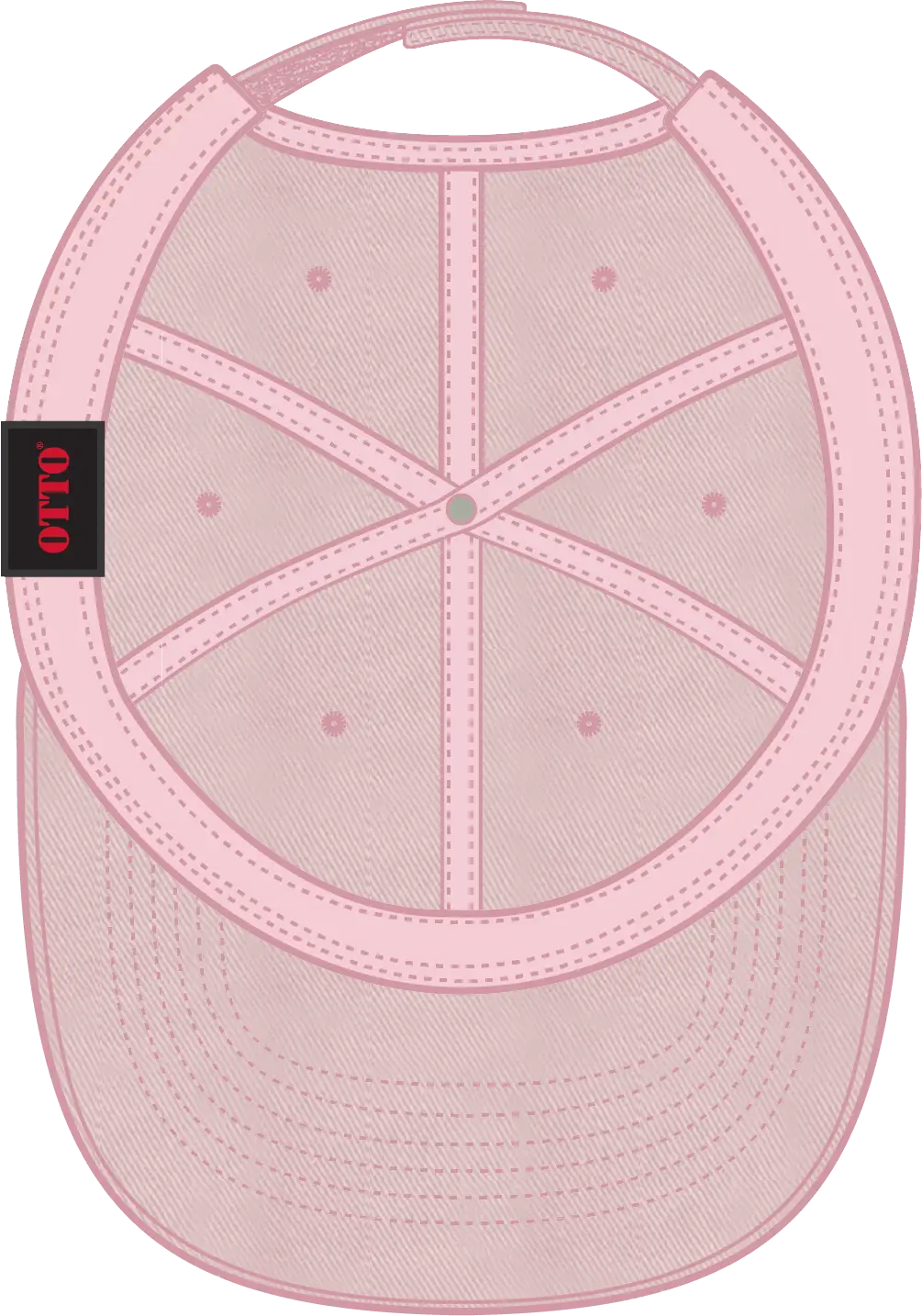 Otto 18-692 6 Panel Low Profile Dad Cap - Soft Pink - 1/2’’ - 7 5/8’’
