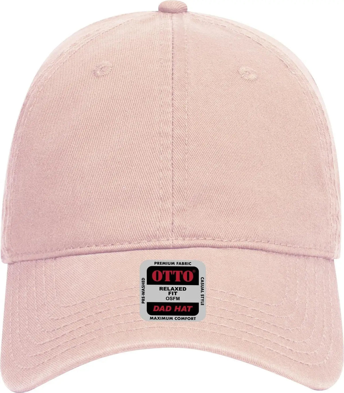 Otto 18-692 6 Panel Low Profile Dad Cap - Soft Pink - 1/2’’ - 7 5/8’’