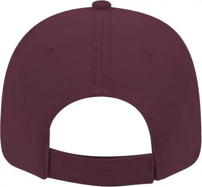 Otto 18-692 Deluxe Garment Washed Cotton Twill Low Profile Pro Style Unstructured Soft Crown Cap - Maroon - one Size