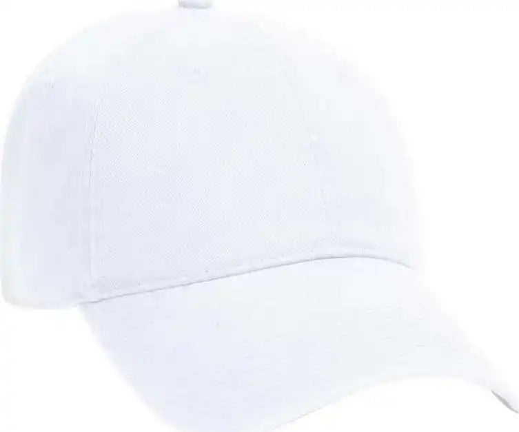 Otto 18-692 Deluxe Garment Washed Cotton Twill Low Profile Pro Style Unstructured Soft Crown Cap - White - one Size