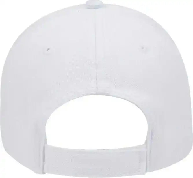 Otto 18-692 Deluxe Garment Washed Cotton Twill Low Profile Pro Style Unstructured Soft Crown Cap - White - one Size