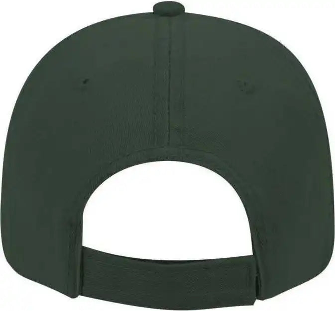 Otto 18-692 Deluxe Garment Washed Cotton Twill Low Profile Pro Style Unstructured Soft Crown Cap - Dark Green - Forest