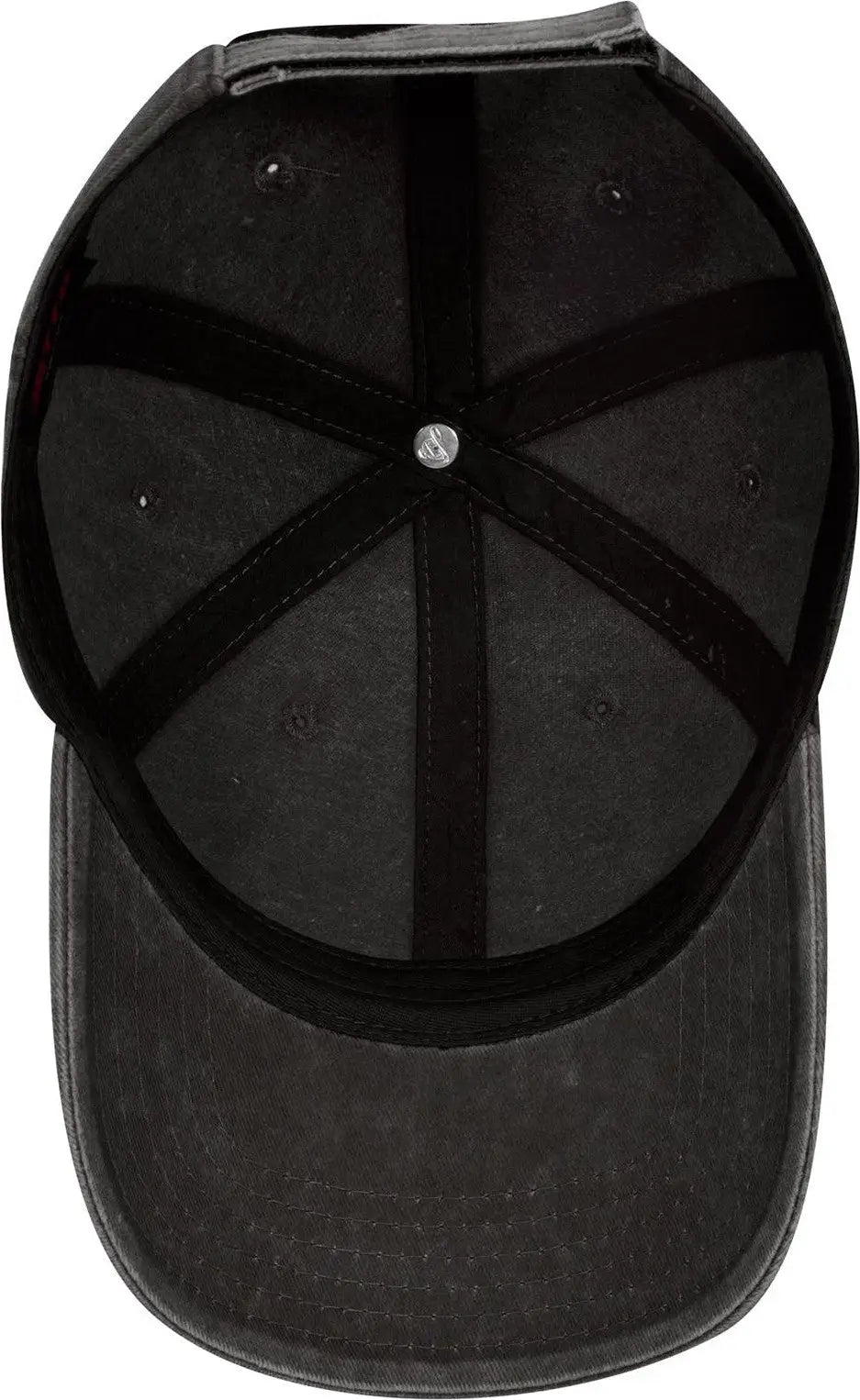 Otto 18-711 6 Panel Low Profile Dad Cap - Black - 1/2’’ - 7 5/8’’