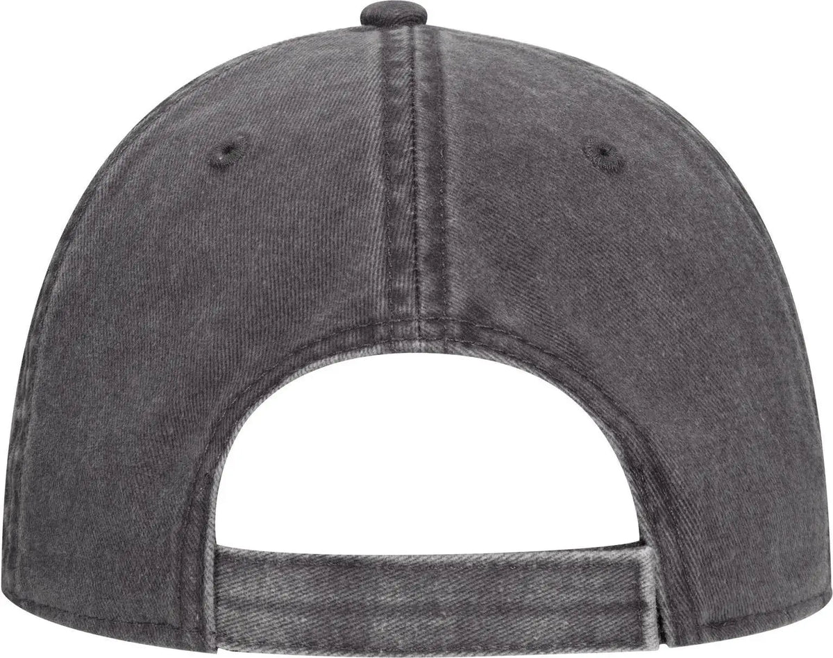 Otto 18-711 6 Panel Low Profile Dad Cap - Char. Gray - 1/2’’ - 7 5/8’’