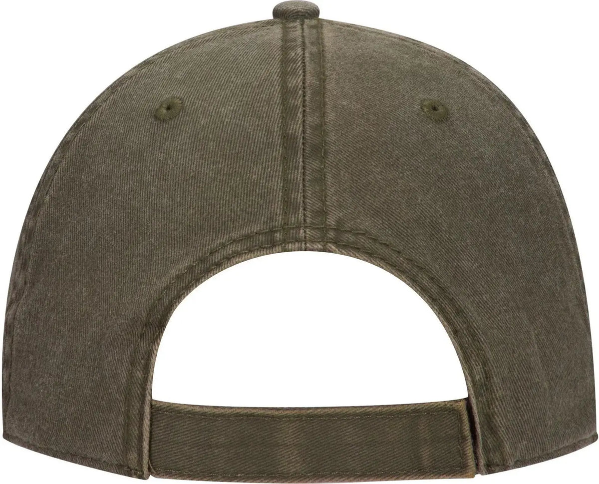 Otto 18-711 6 Panel Low Profile Dad Cap - Dk. Ol. Green - 1/2’’ - 7 5/8’’