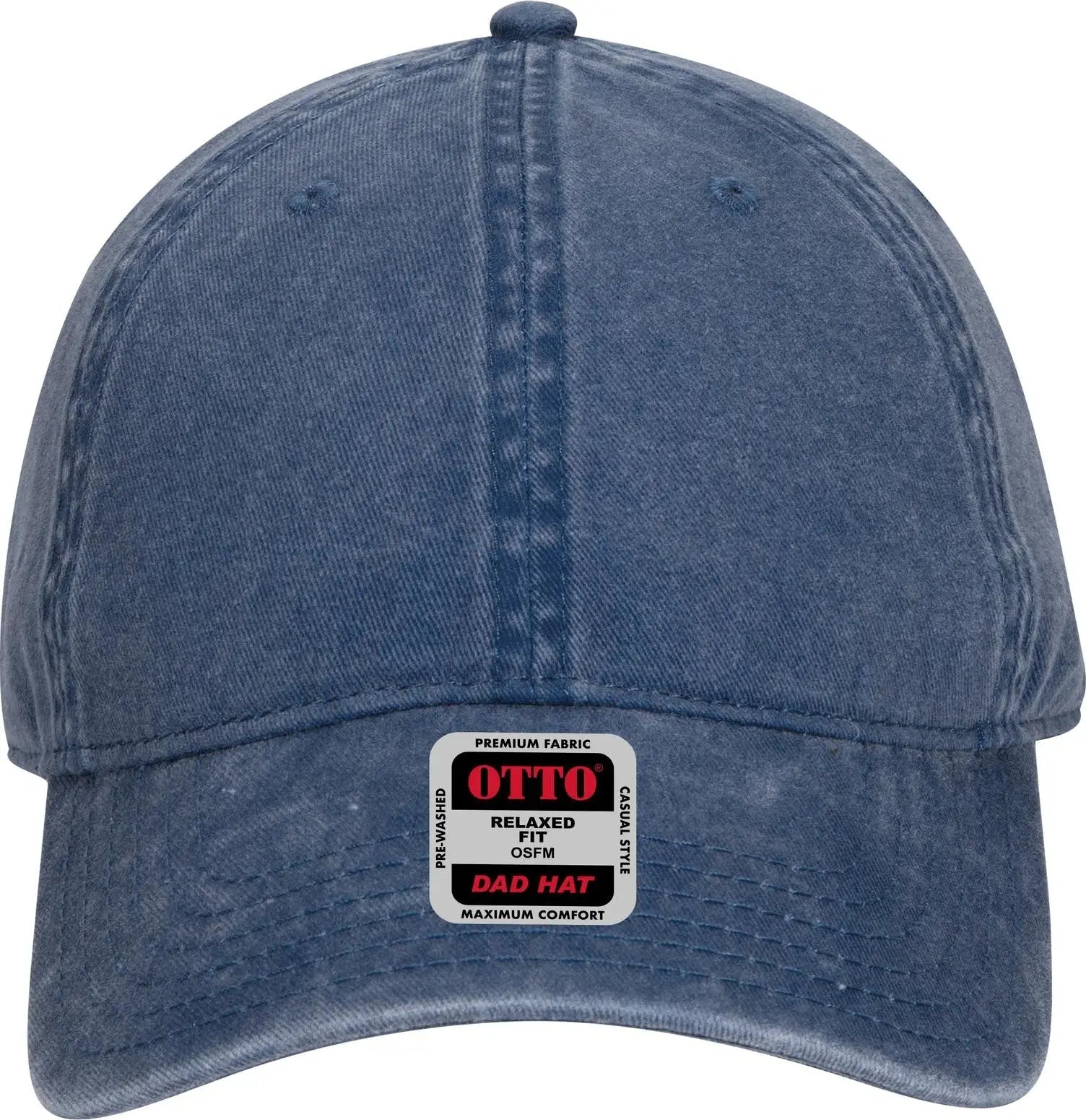 Otto 18-711 6 Panel Low Profile Dad Cap - Navy - 1/2’’ - 7 5/8’’