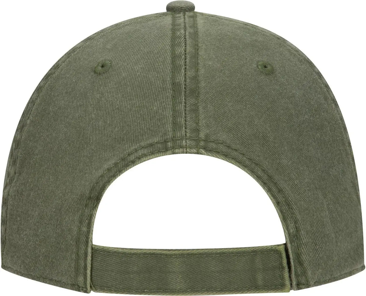 Otto 18-711 6 Panel Low Profile Dad Cap - Ol. Green - 1/2’’ - 7 5/8’’