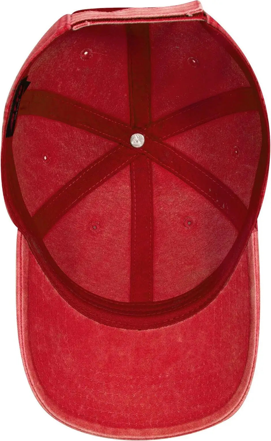 Otto 18-711 6 Panel Low Profile Dad Cap - Red - 1/2’’ - 7 5/8’’