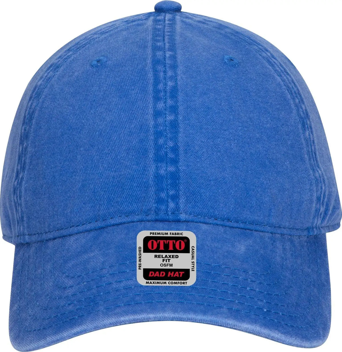 Otto 18-711 6 Panel Low Profile Dad Cap - Royal