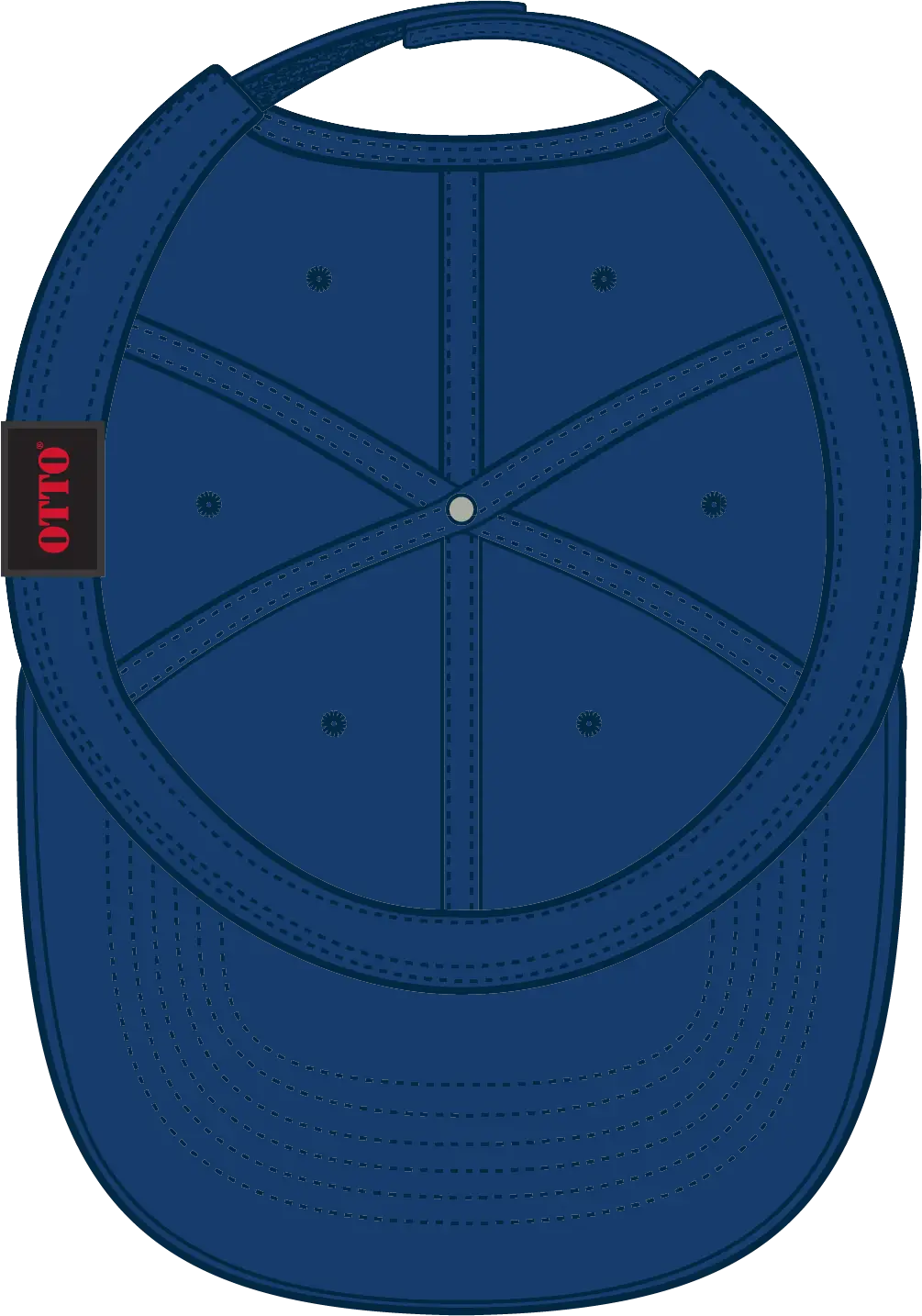 Otto 18-711 6 Panel Low Profile Dad Cap - Royal