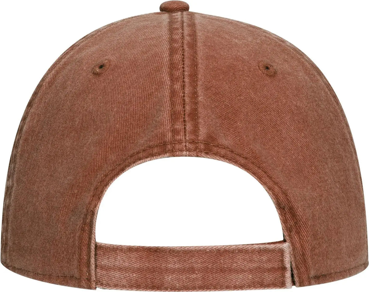 Otto 18-711 6 Panel Low Profile Dad Cap - Tx. Orange - 1/2’’ - 7 5/8’’