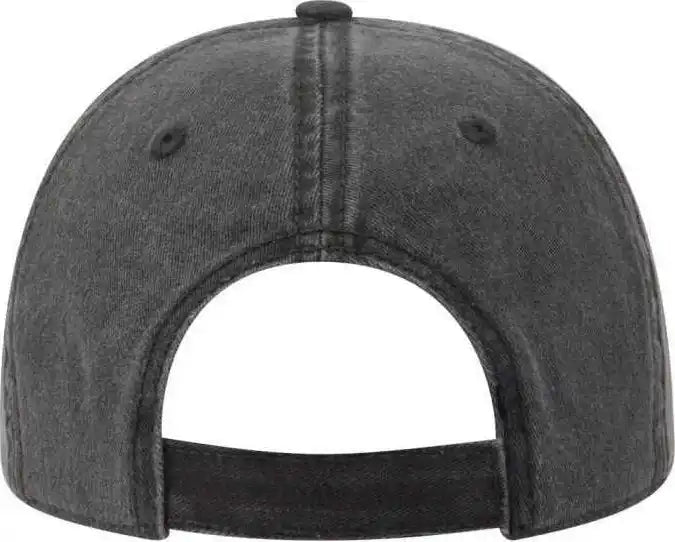 Otto 18 711 Superior Washed Pigment Dyed Cotton Twill Low Profile Pro Style Cap Black / one Size Fits Most