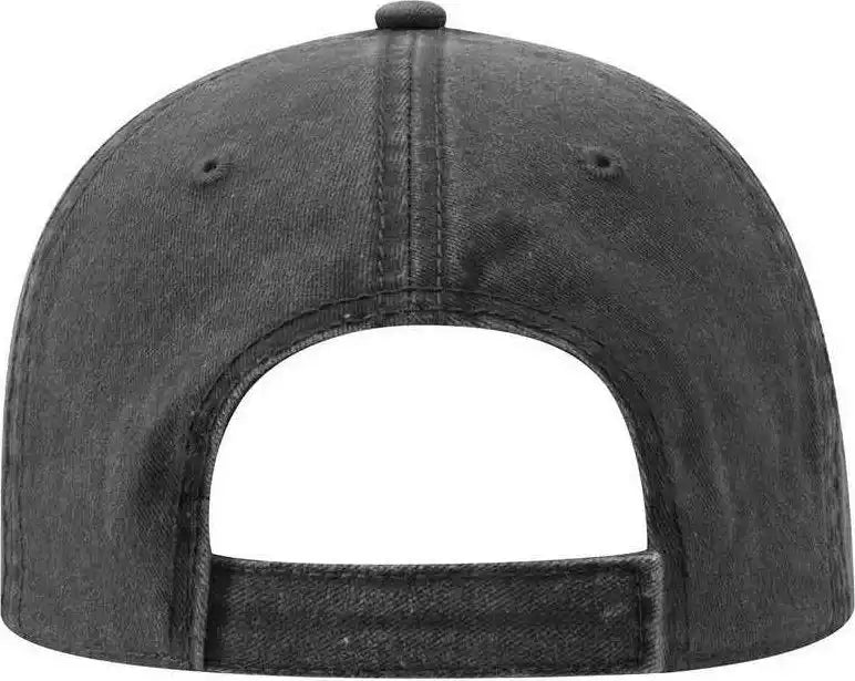Otto 18-711 Superior Washed Pigment Dyed Cotton Twill Low Profile Pro Style Cap - Charcoal Gray - Dark / one Size Fits