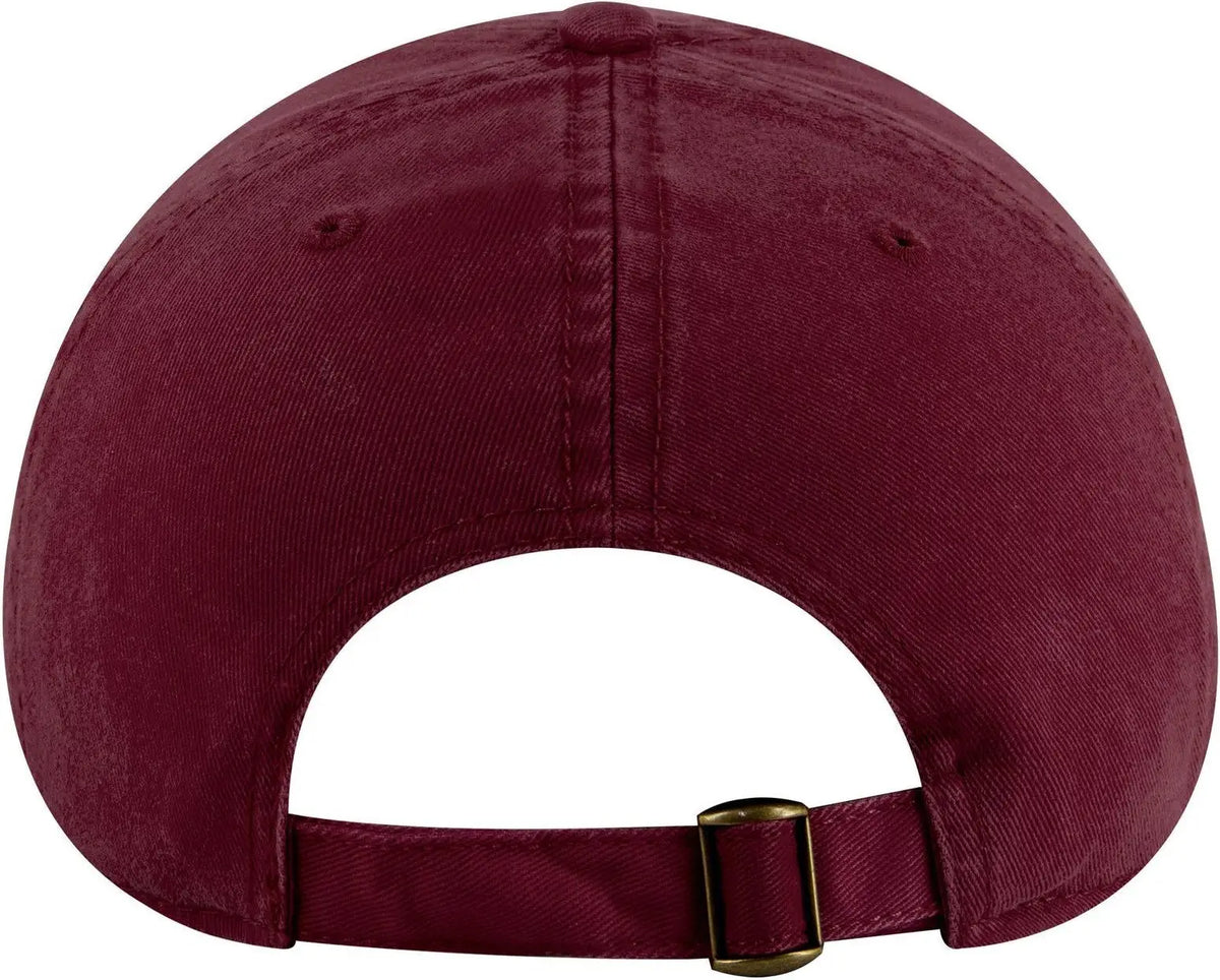 Otto 18-772 6 Panel Low Profile Dad Cap - Burg. Marn - 1/2’’ - 7 5/8’’