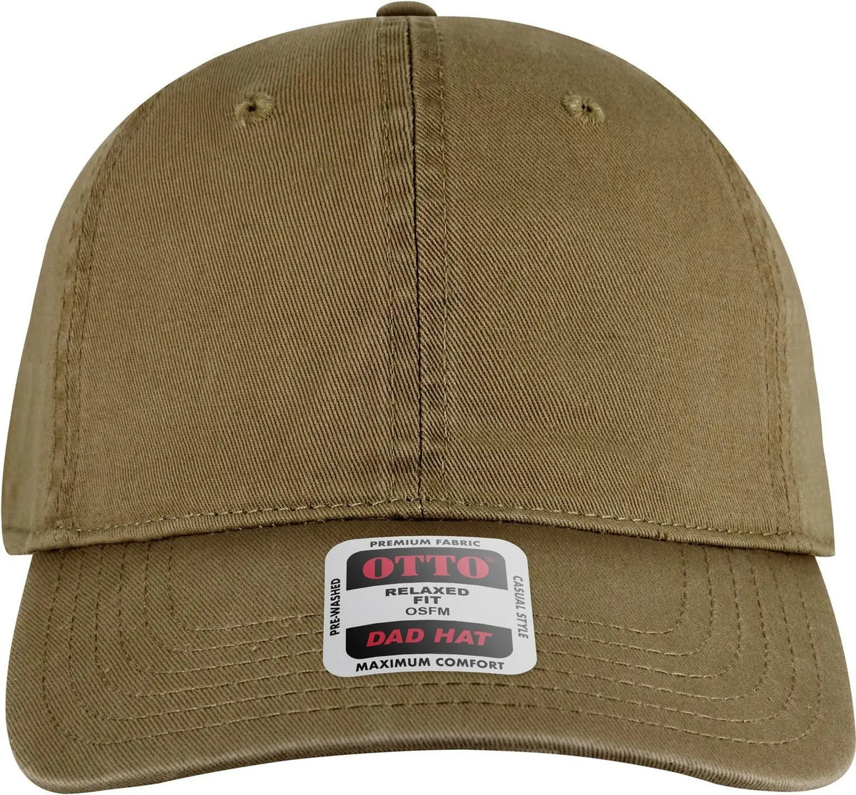 Otto 18-772 6 Panel Low Profile Dad Cap - Coyote Brown - 1/2’’ - 7 5/8’’