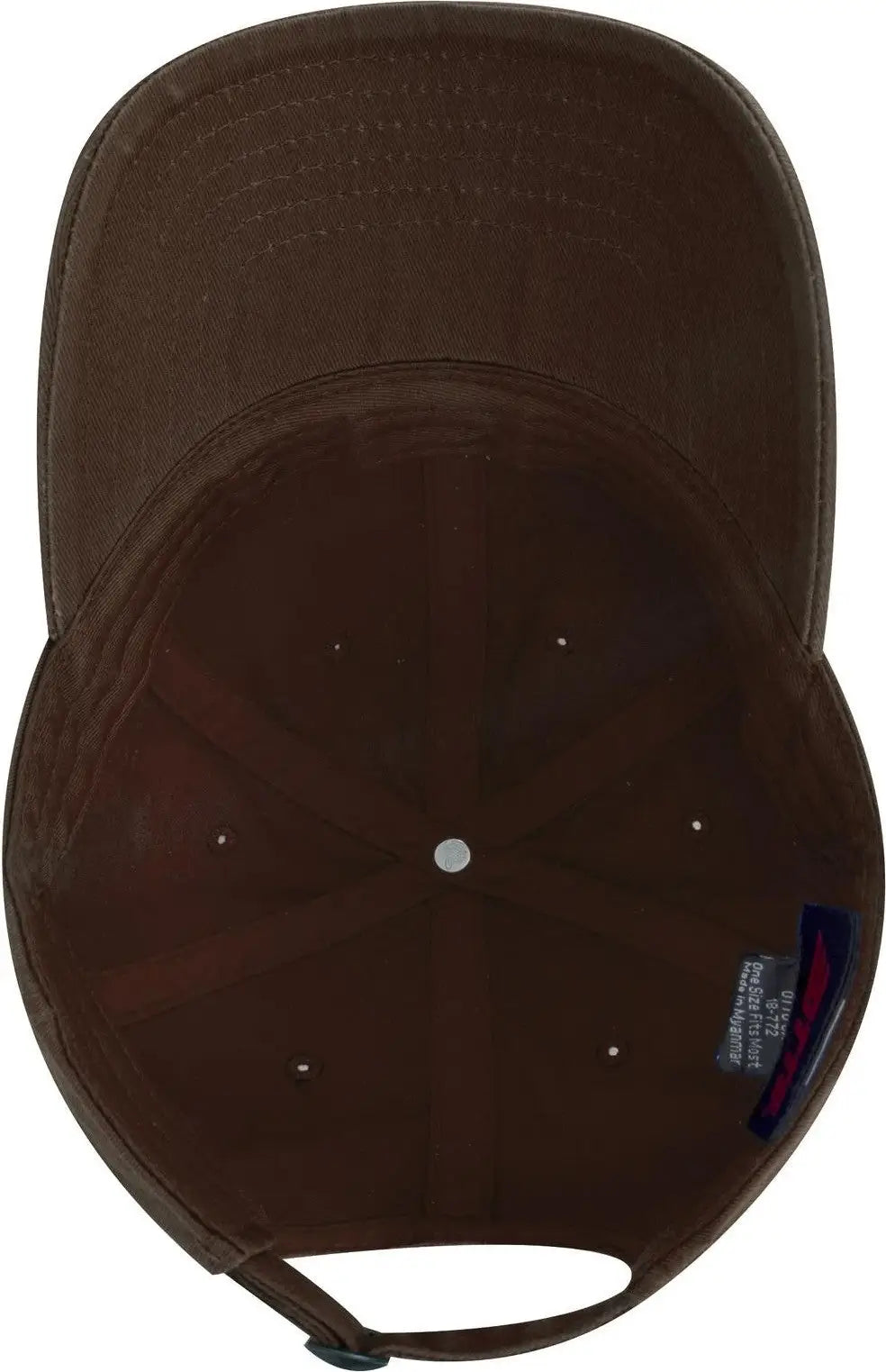 Otto 18-772 6 Panel Low Profile Dad Cap - Dk. Brown - 1/2’’ - 7 5/8’’