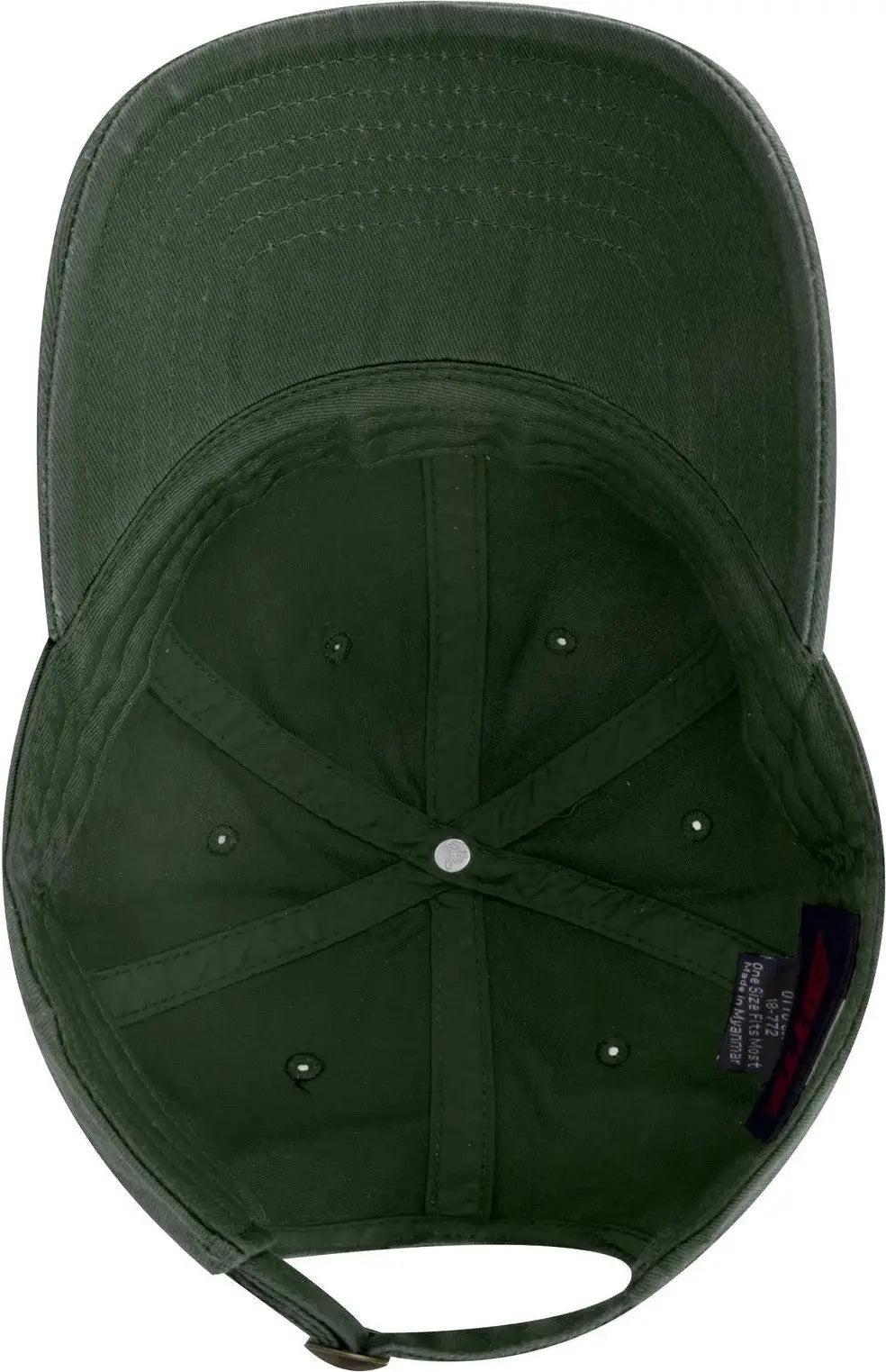 Otto 18-772 6 Panel Low Profile Dad Cap - Dk. Green - 1/2’’ - 7 5/8’’