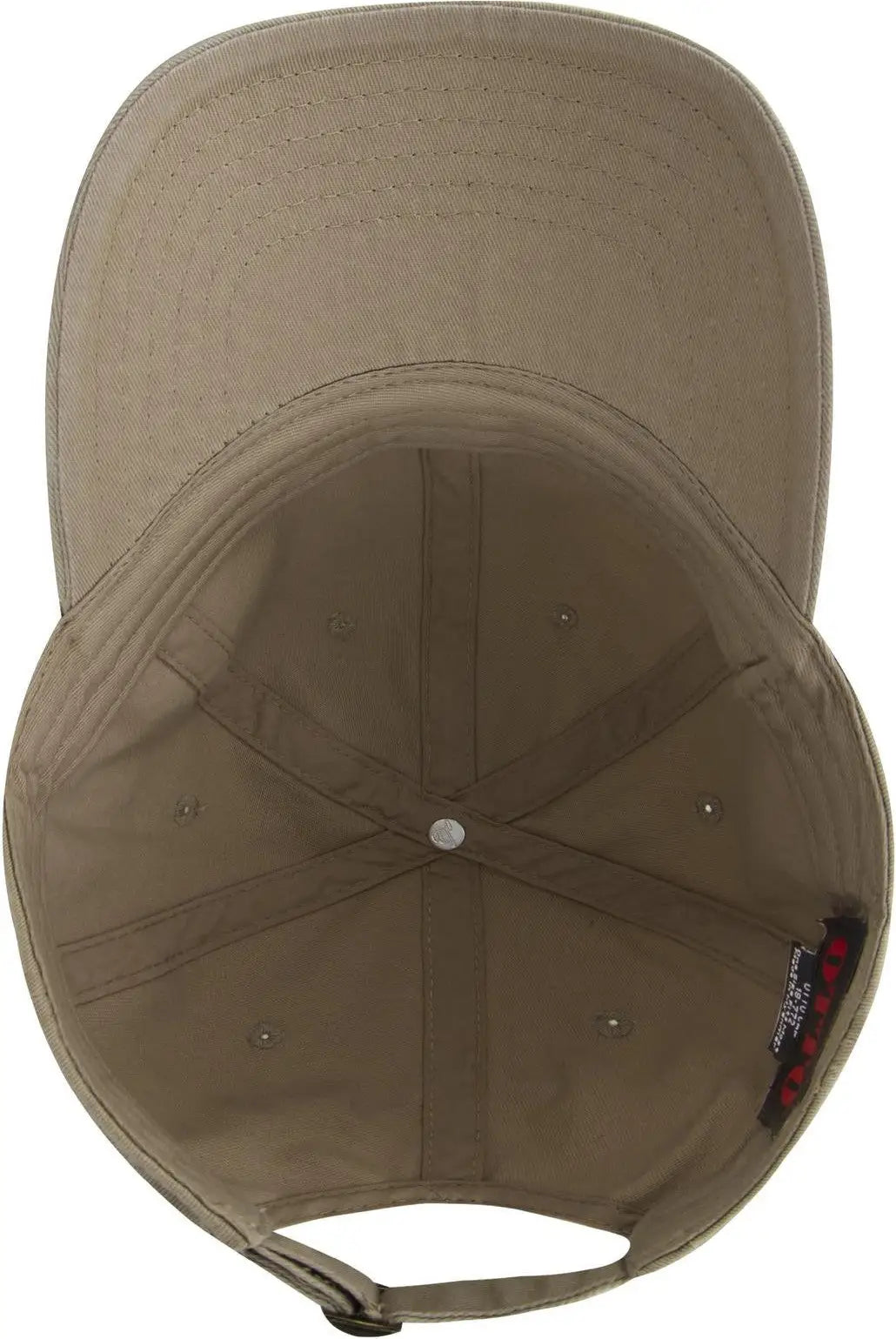 Otto 18-772 6 Panel Low Profile Dad Cap - Dk. Khaki - 1/2’’ - 7 5/8’’