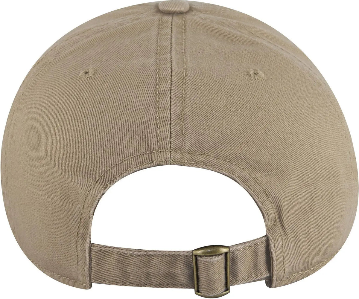 Otto 18-772 6 Panel Low Profile Dad Cap - Dk. Khaki - 1/2’’ - 7 5/8’’