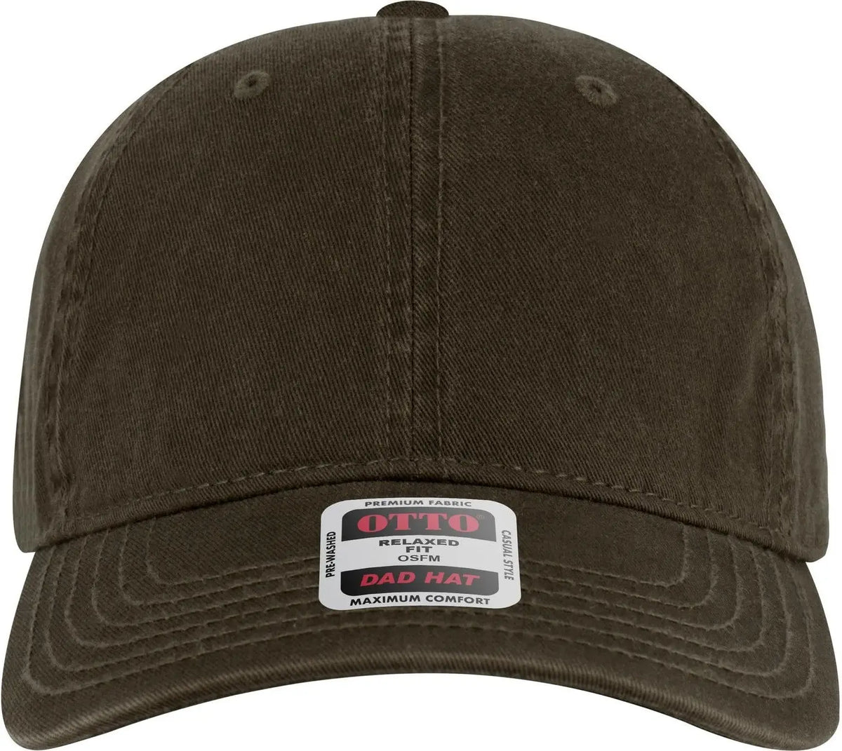 Otto 18-772 6 Panel Low Profile Dad Cap - Dk. Ol. Green - 1/2’’ - 7 5/8’’