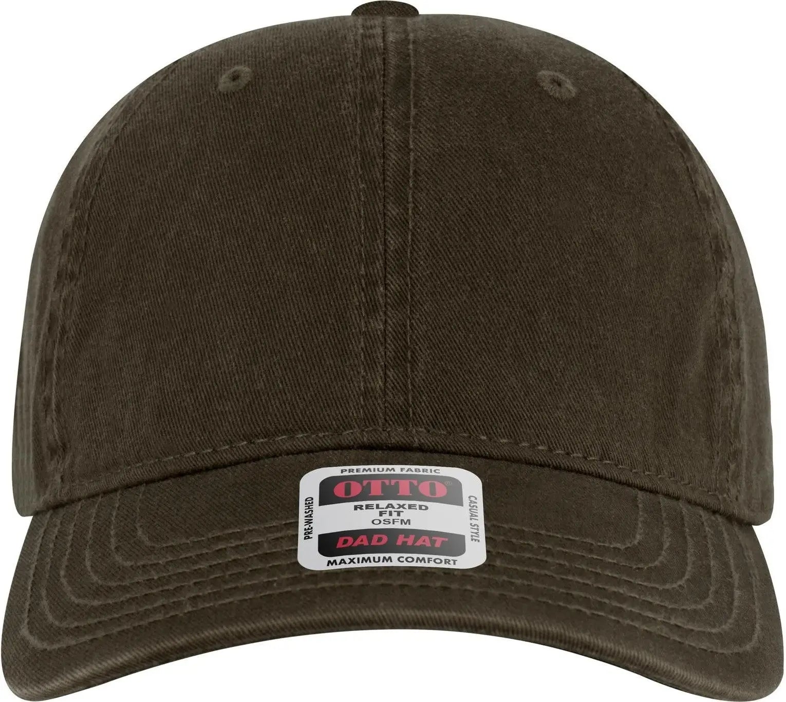 Otto 18-772 6 Panel Low Profile Dad Cap - Dk. Ol. Green - 1/2’’ - 7 5/8’’
