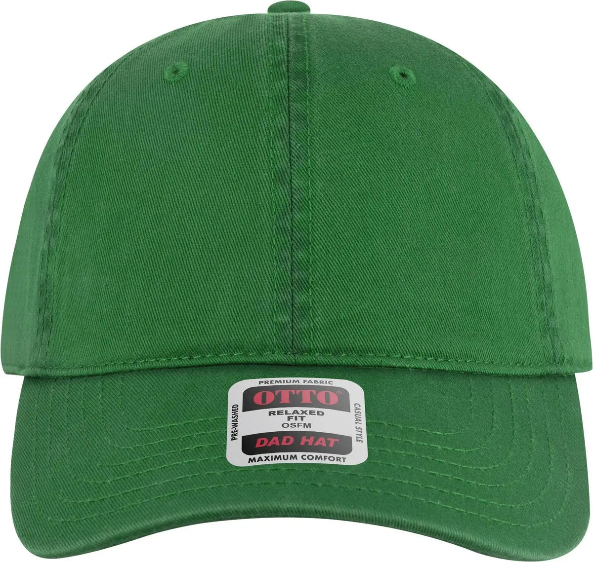 Otto 18-772 6 Panel Low Profile Dad Cap - Kelly - 1/2’’ - 7 5/8’’