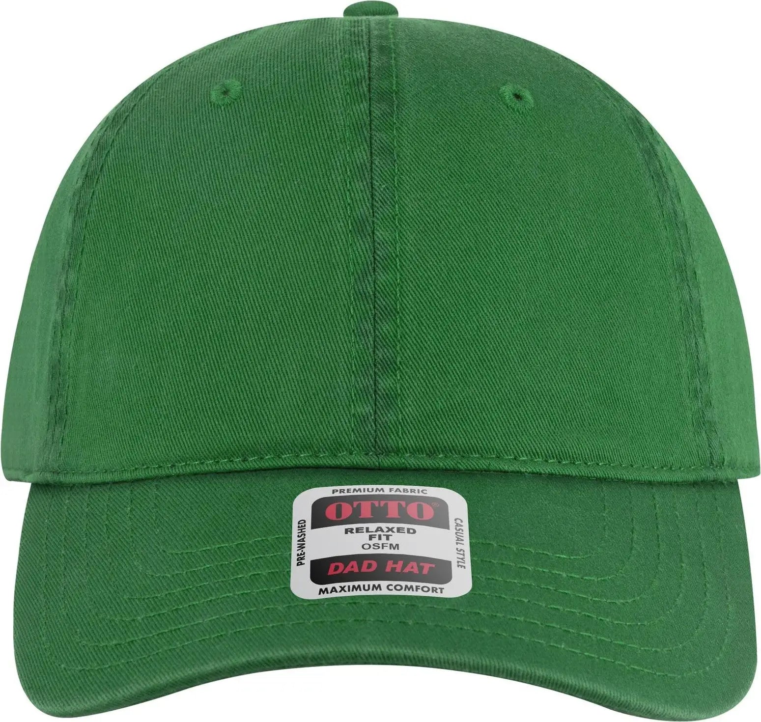 Otto 18-772 6 Panel Low Profile Dad Cap - Kelly - 1/2’’ - 7 5/8’’