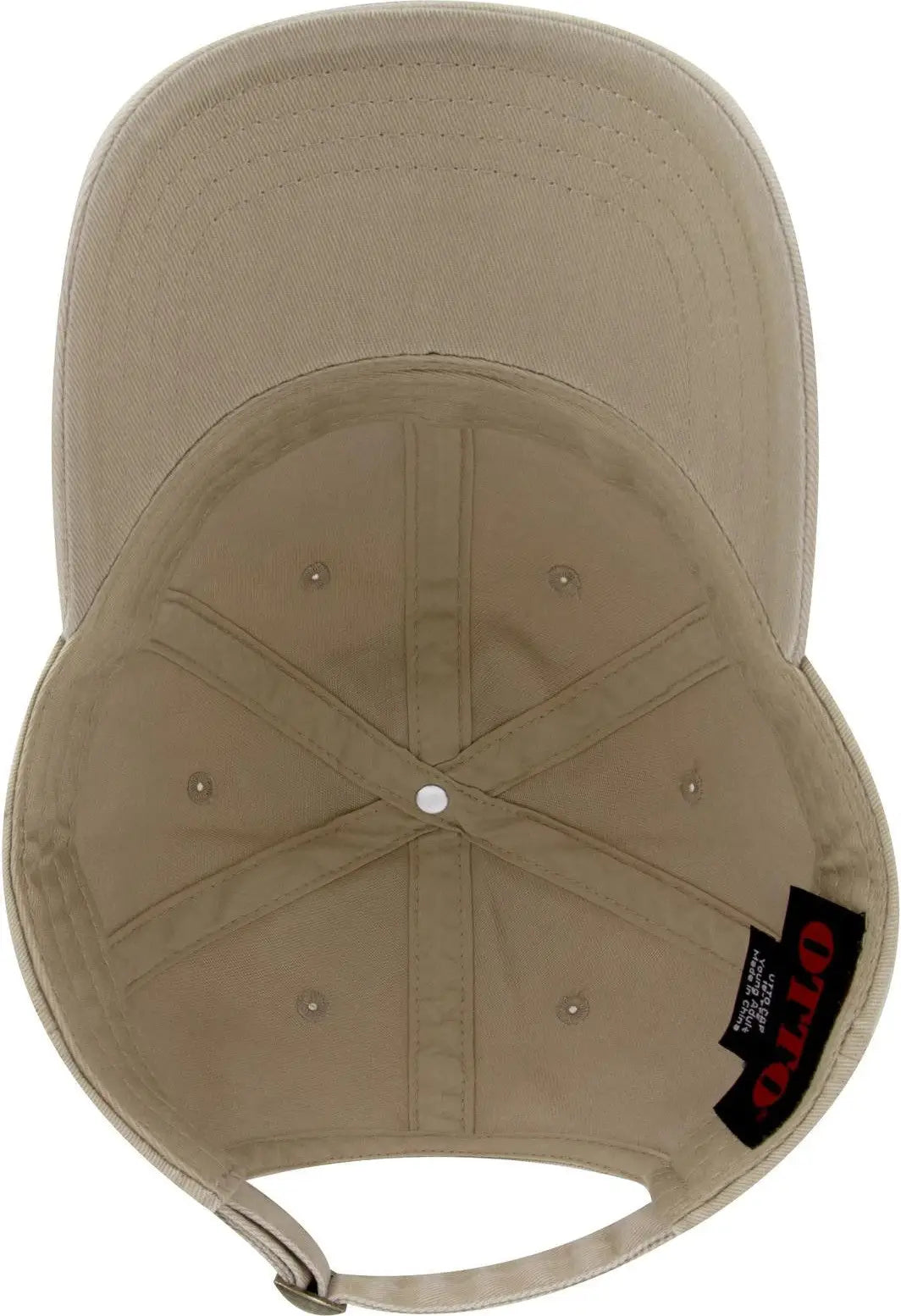 Otto 18-772 6 Panel Low Profile Dad Cap - Khaki