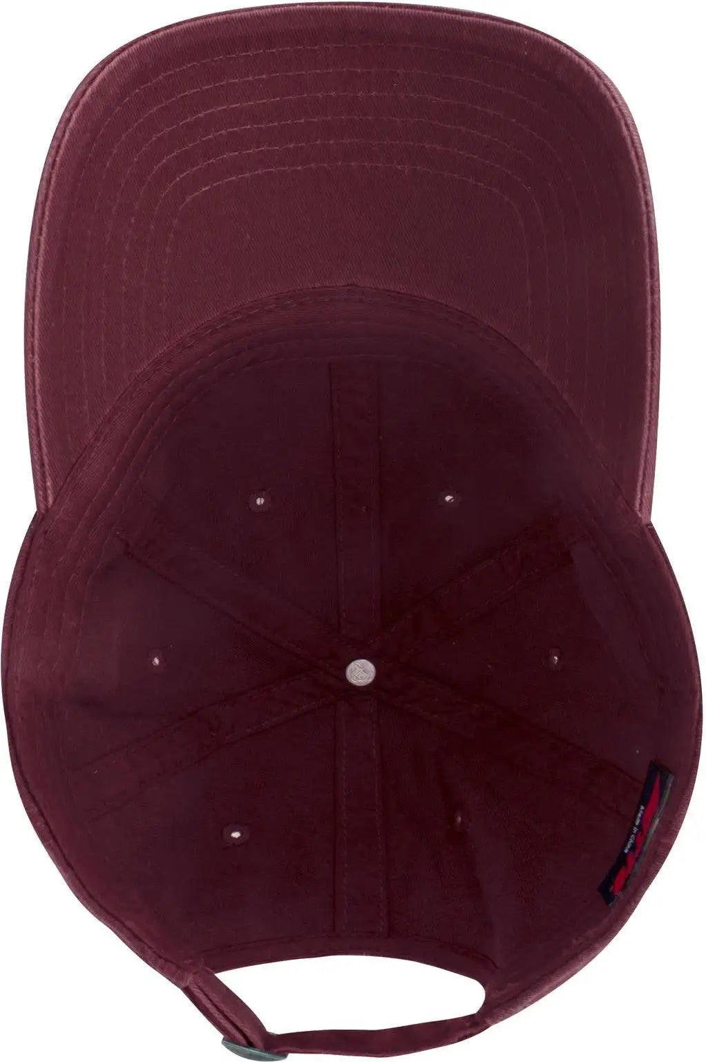 Otto 18-772 6 Panel Low Profile Dad Cap - Maroon - 1/2’’ - 7 5/8’’