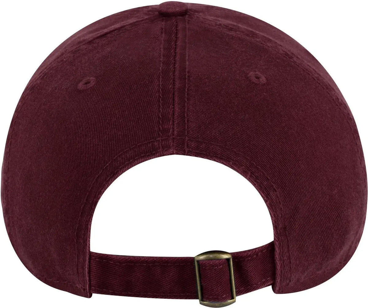 Otto 18-772 6 Panel Low Profile Dad Cap - Maroon - 1/2’’ - 7 5/8’’