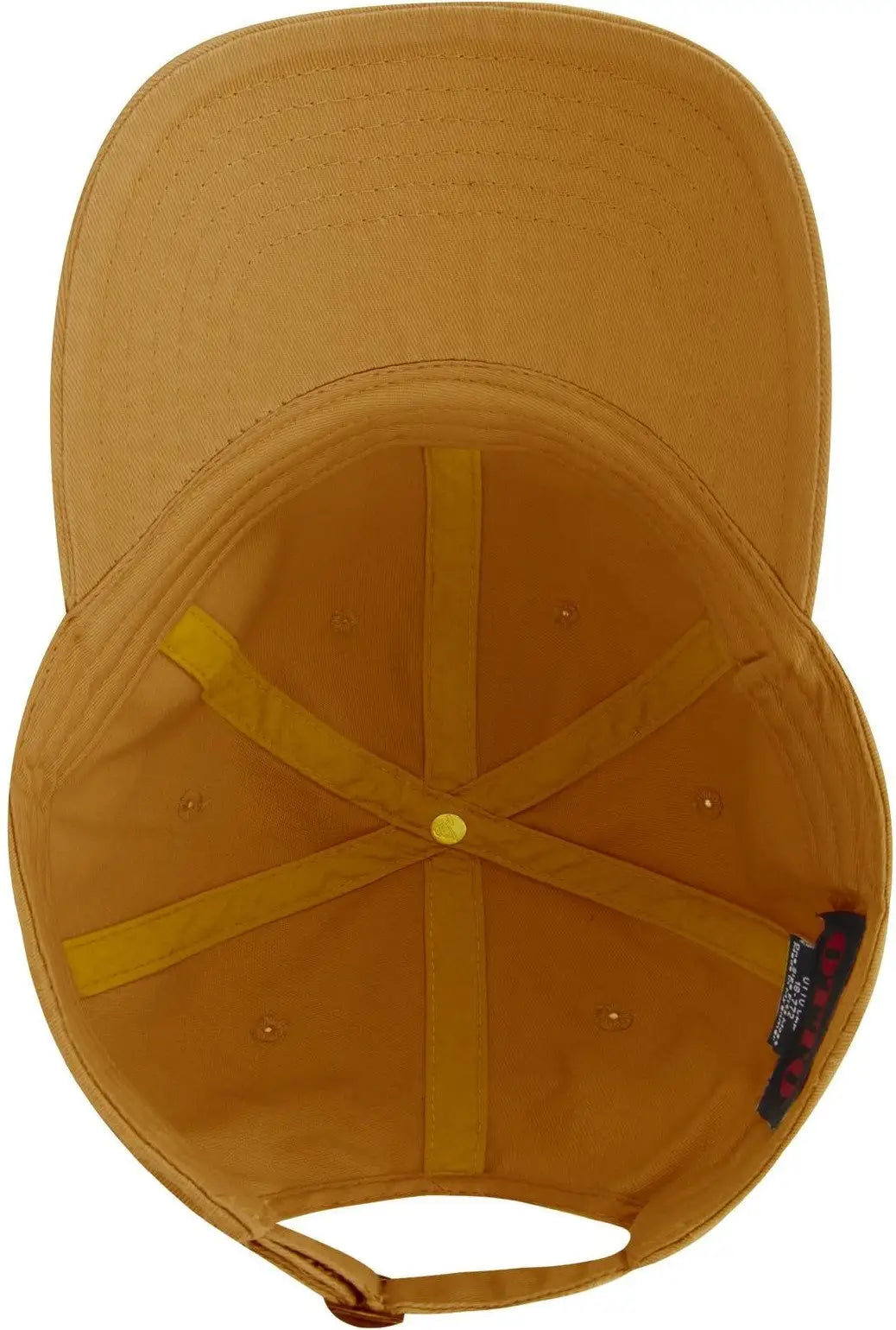 Otto 18-772 6 Panel Low Profile Dad Cap - Mustard - 1/2’’ - 7 5/8’’