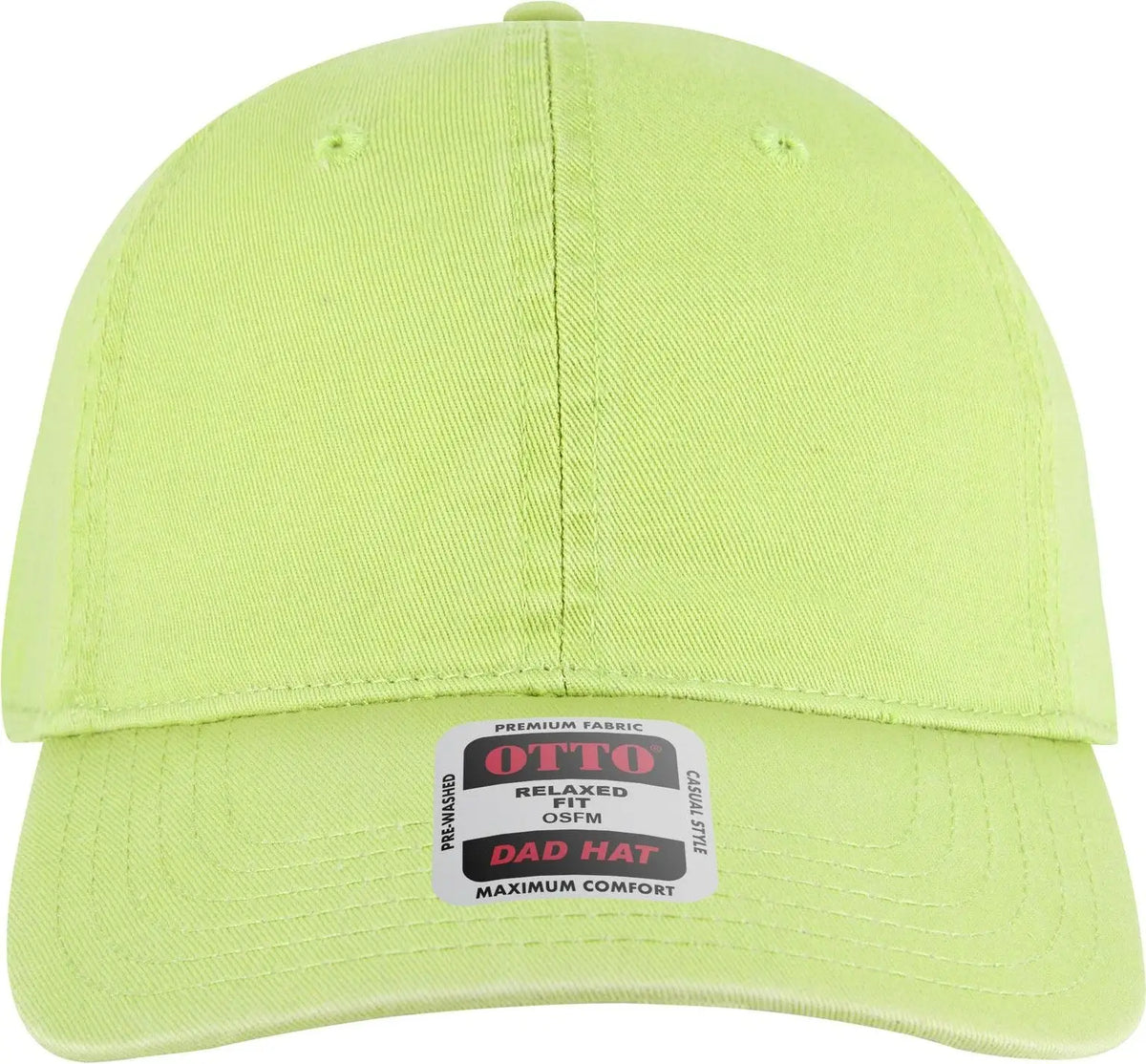 Otto 18-772 6 Panel Low Profile Dad Cap - N. Green